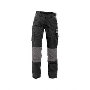 Pantalon de travail femme Dassy Boston noir et gris