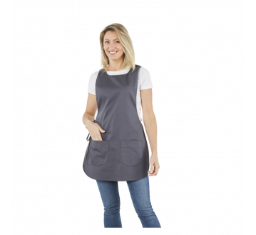 CHASUBLE CLARA GRISE + TRANSFERT MILIEU BLANC COALLIA